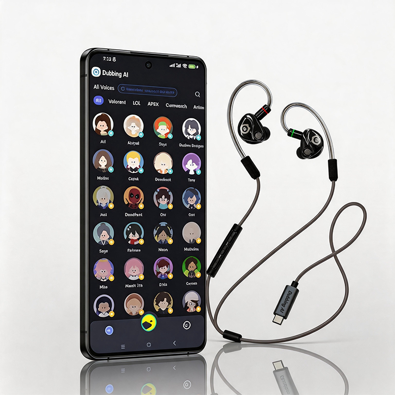 Dubbing AI Voice Changing Earbuds: Real-Time AI Voice Changer for iOS & Android